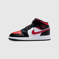 Air Jordan 1 Mid Black Fire Red (GS)