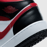 Air Jordan 1 Mid Black Fire Red (GS)
