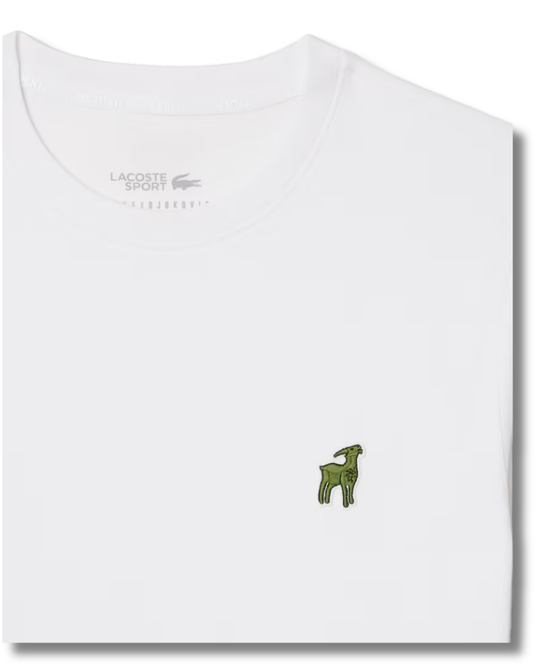 Polo Lacoste x Novak Djokovic The GOAT T-shirt - Bianco