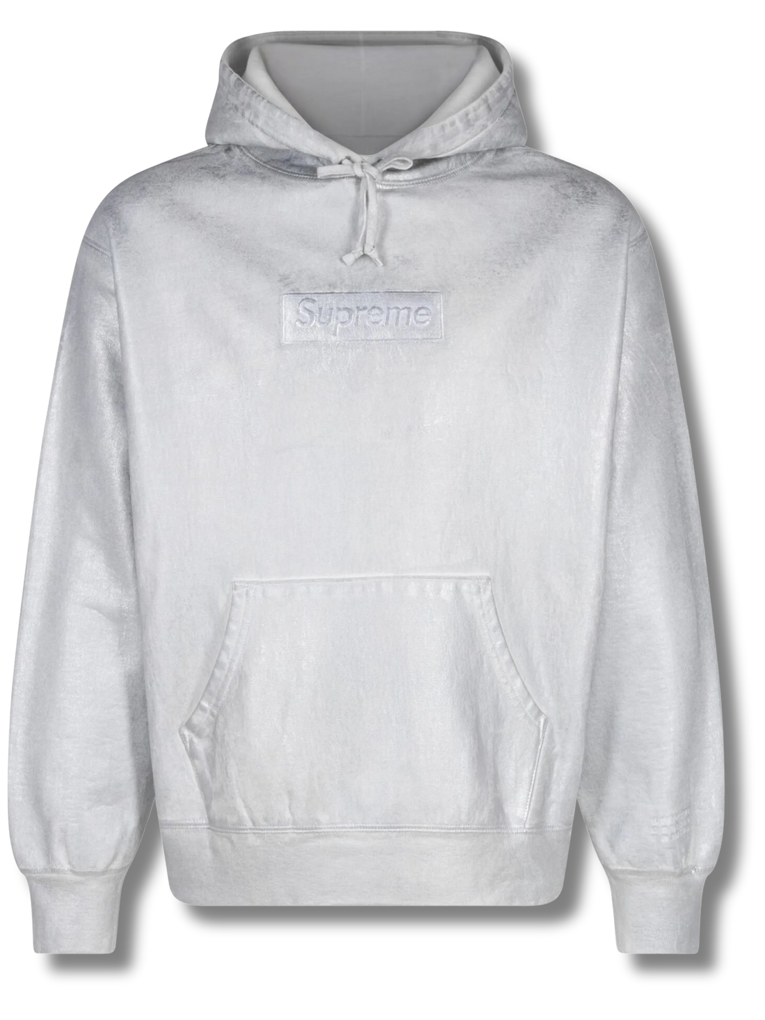 Supreme MM6 Maison Margiela Foil Box Logo Hooded Sweatshirt White