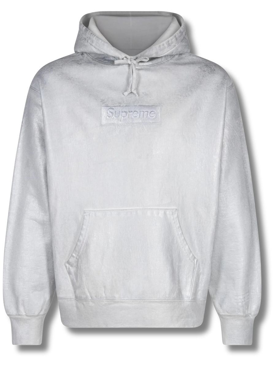 Supreme MM6 Maison Margiela Foil Box Logo Hooded Sweatshirt White