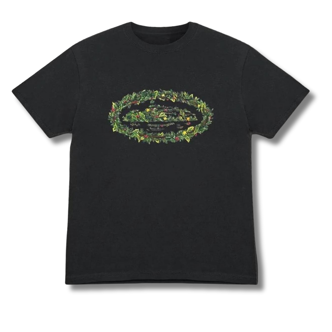 corteiz christmass alcatraz logo tee