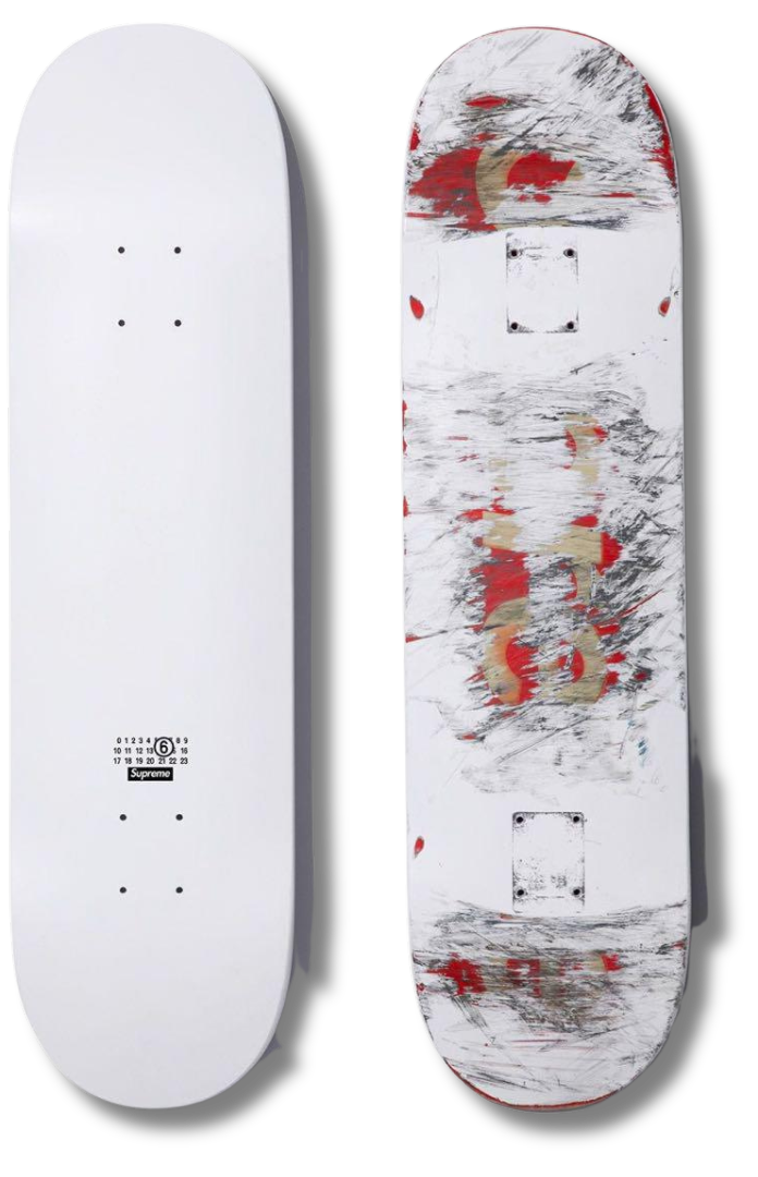 Supreme MM6 Maison Margiela Skateboard Deck White