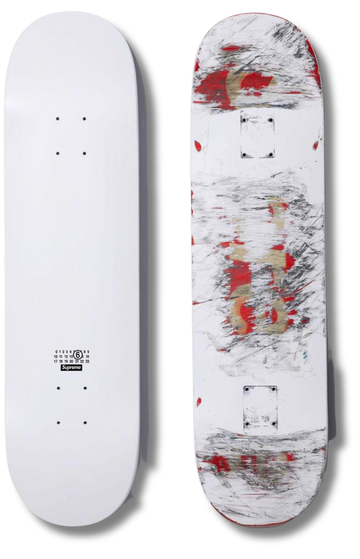 Supreme MM6 Maison Margiela Skateboard Deck White