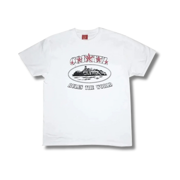 corteiz 5 star alcatraz logo tee