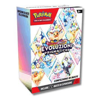 Pokemon Scarlatto e Violetto Evoluzioni Prismatiche Bundle Da 6 Buste (IT)