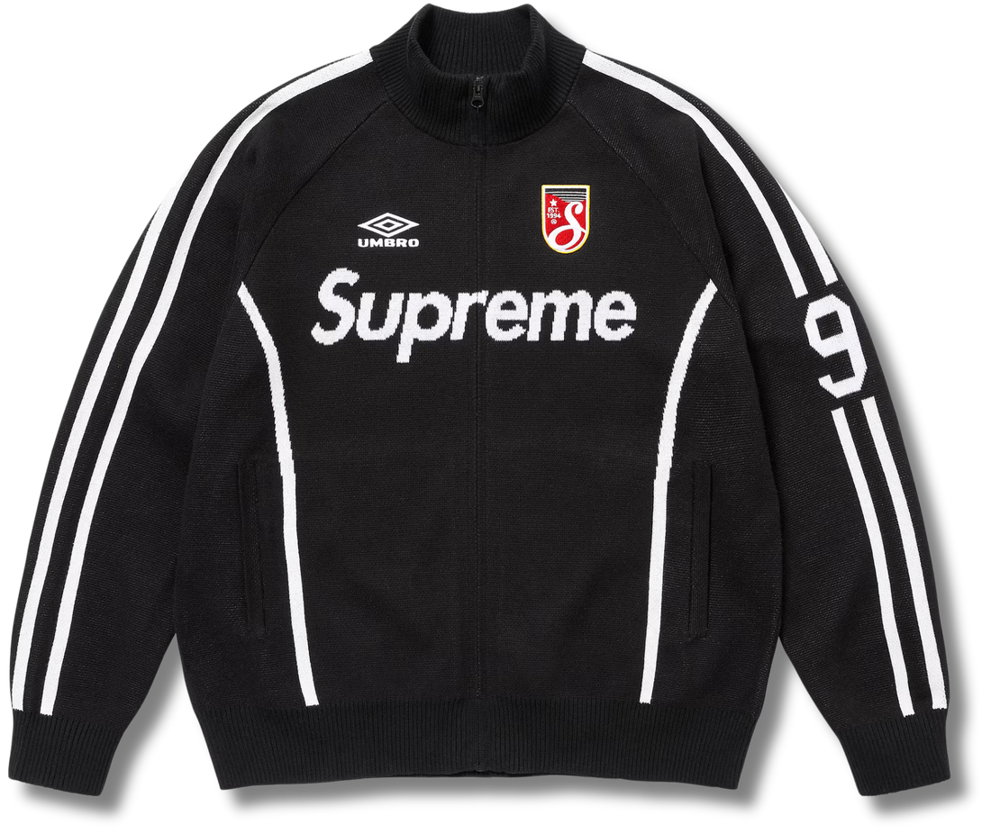 Supreme Umbro Zip Up Sweater Black